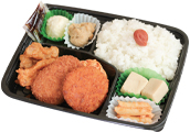 クリーム&男爵コロッケとから揚げ弁当